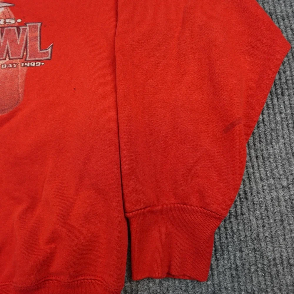 Vintage Wisconsin Badgers Sweatshirt Mens Large Red Rose Bowl Pro Player 90s